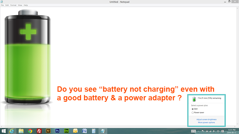 Battery Not Charging in Windows 7, 8, 8.1, XP, Vista ? – Solution