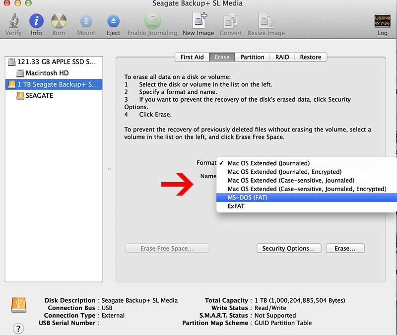 formatting usb & external hard drive to FAT32 or exFAT on Macbook Pro Retina X | P&T BROTHER - Computer Repair Laptops, Mac, Cellphone, (Windows, Mac OS X, iOS,