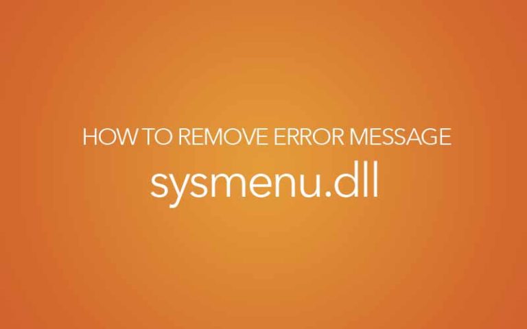 Ошибка с progra 1 common 1 system sysmenu dll