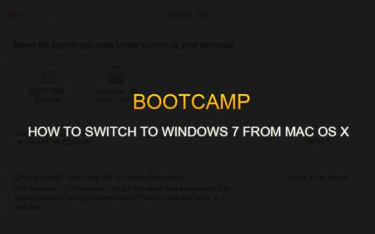 switch from mac to pc bootcamp