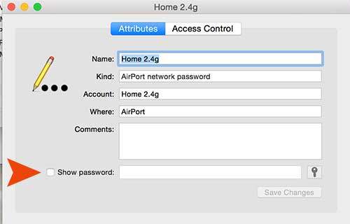 find passwords on macbook air