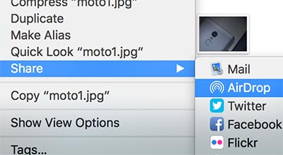 use AirDrop on Macbook & iPhone